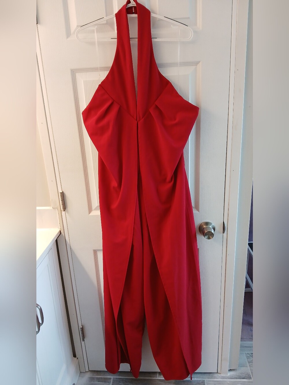 Ashley Stewart Halter Jumpsuit – Tango Red – Size 30/32 – NWT